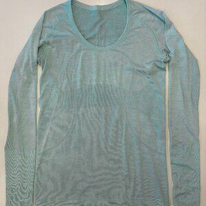 Lululemon Swiftly Tech Long Sleeve Mint Green Womens Size 10 (L)